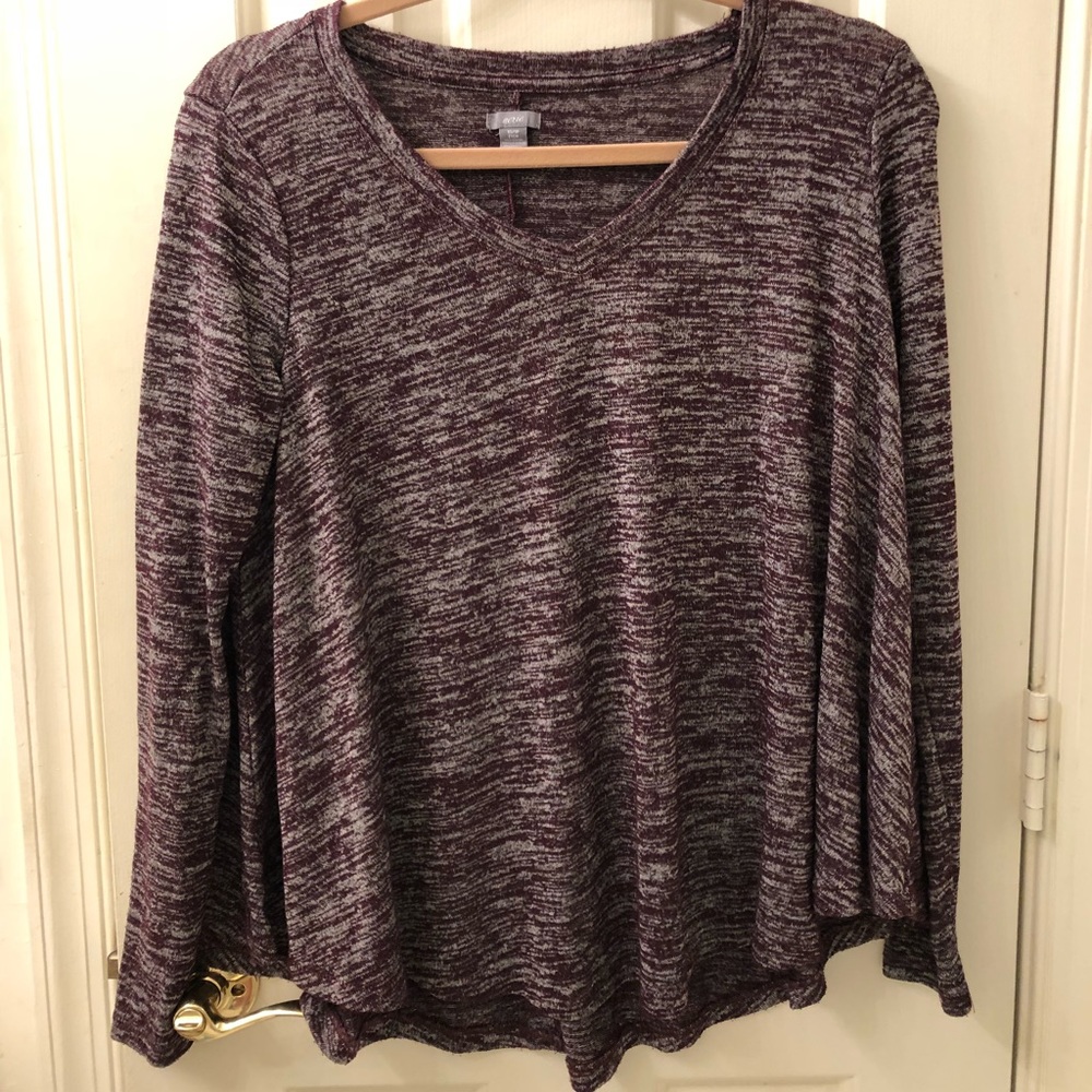 Long Sleeve Purple Top